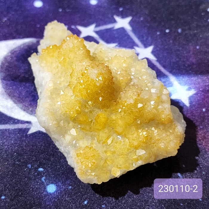 天然彩光水晶簇230110-2號~中國福建三明 ~連結基督意識，滿滿金光能量，平衡啟動太陽神經叢~_0