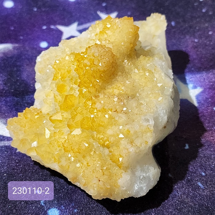 天然彩光水晶簇230110-2號~中國福建三明 ~連結基督意識，滿滿金光能量，平衡啟動太陽神經叢~_1