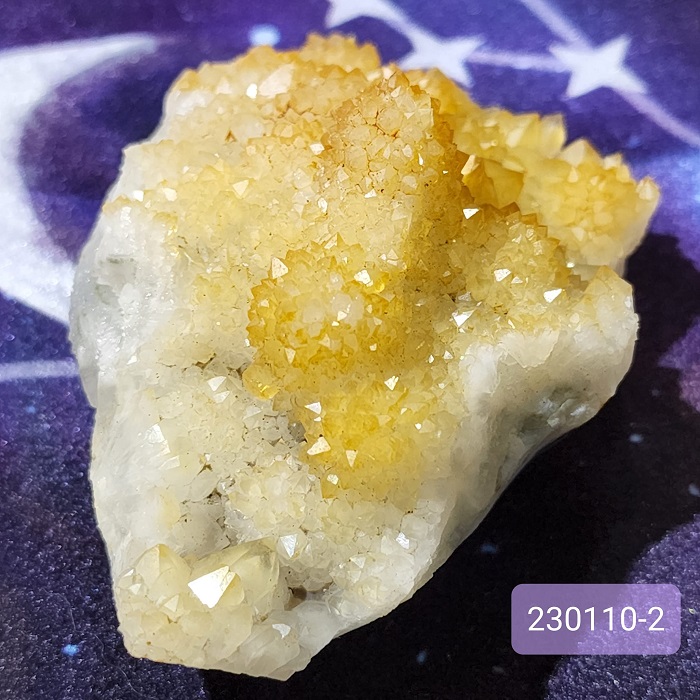 天然彩光水晶簇230110-2號~中國福建三明 ~連結基督意識，滿滿金光能量，平衡啟動太陽神經叢~_4