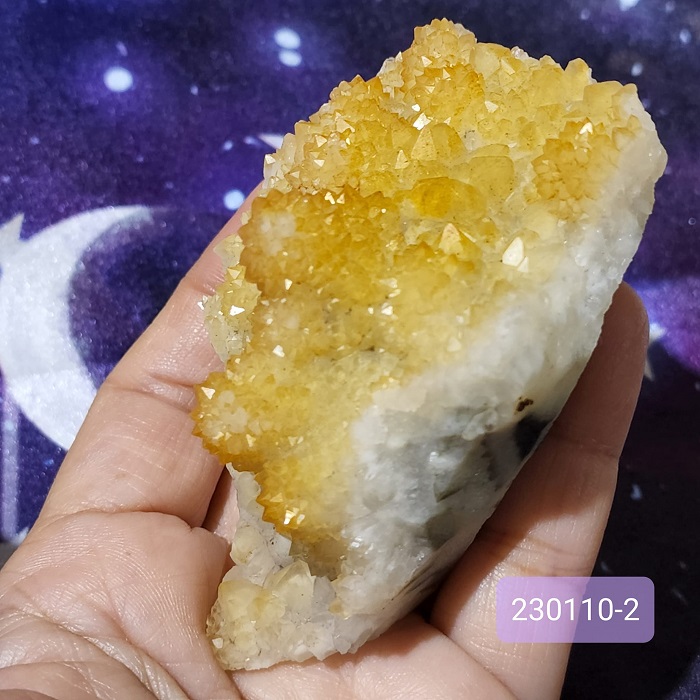 天然彩光水晶簇230110-2號~中國福建三明 ~連結基督意識，滿滿金光能量，平衡啟動太陽神經叢~_5