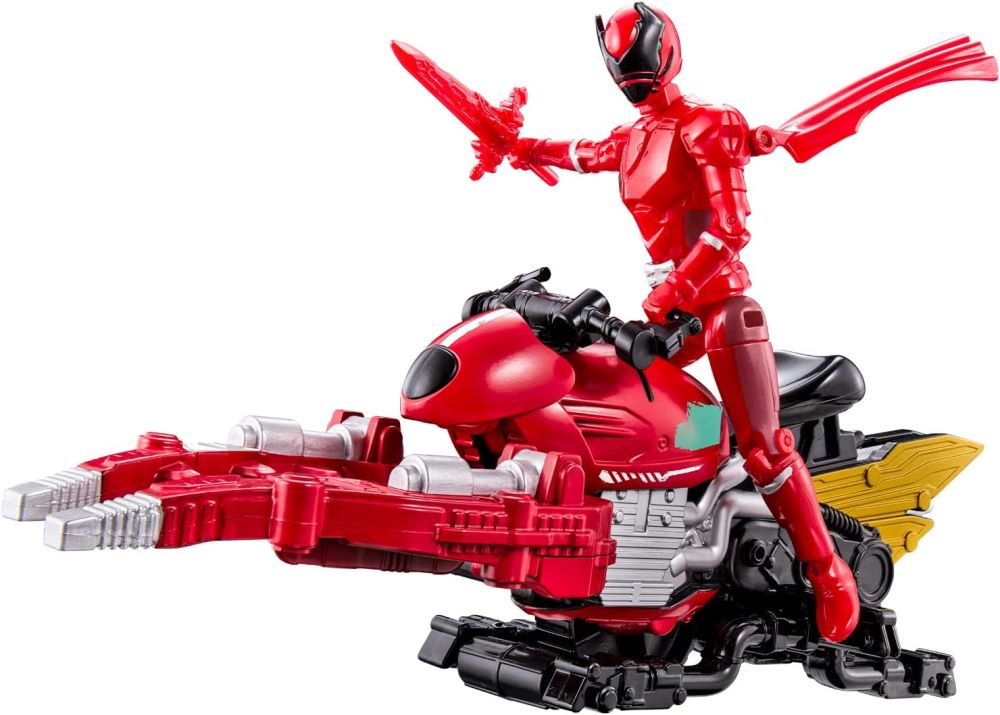 BANDAI 帝王戰隊 可動公仔 工業王國 鐵血的亞瑟歐尼亞 紅戰士&機器套組_0