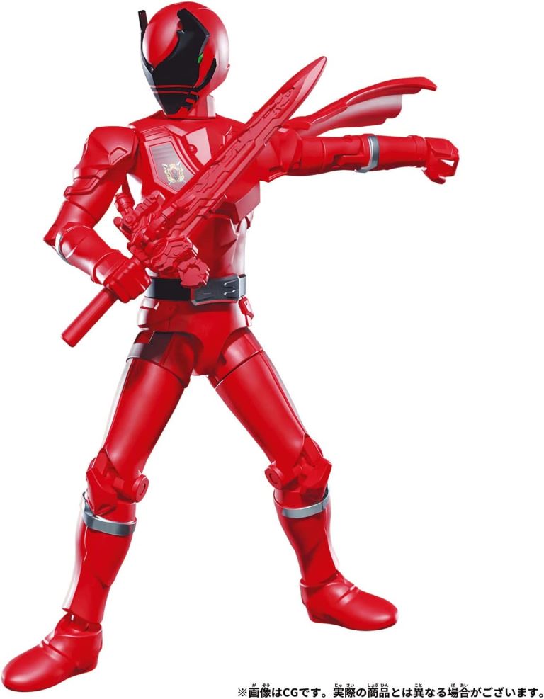 BANDAI 帝王戰隊 可動公仔 工業王國 鐵血的亞瑟歐尼亞 紅戰士&機器套組_4