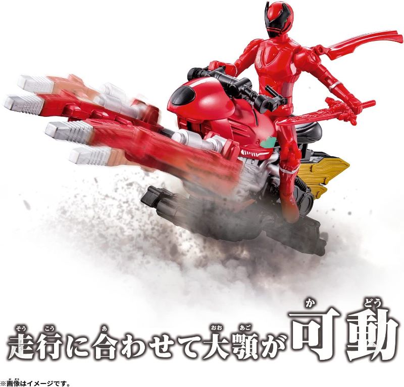 BANDAI 帝王戰隊 可動公仔 工業王國 鐵血的亞瑟歐尼亞 紅戰士&機器套組_6