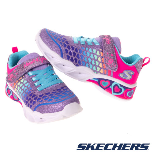 SKECHERS 女童系列燈鞋 SWEETHEART LIGHTS - 302312LPRMT_2