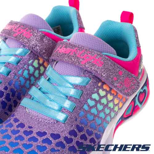 SKECHERS 女童系列燈鞋 SWEETHEART LIGHTS - 302312LPRMT_4