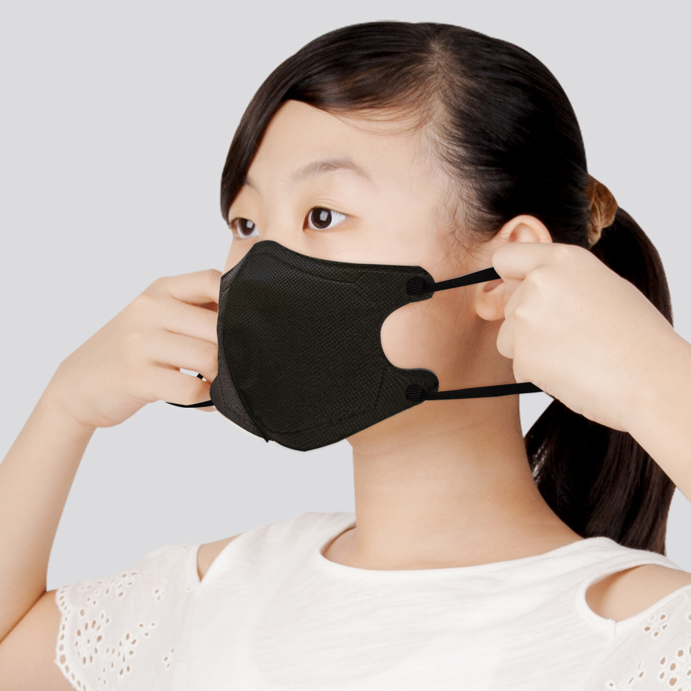 N95立體型兒童醫用口罩 UV系列 (時尚黑) 50片/盒 多件優惠中 NP-3DSMWBK-T50_1