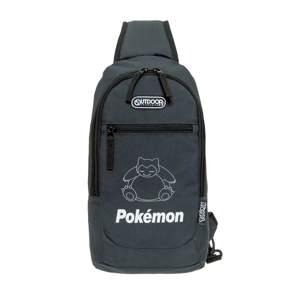 【OUTDOOR】寶可夢Pokemon-夜光卡比獸單肩包-碳灰色 ODGO22O02CL_0