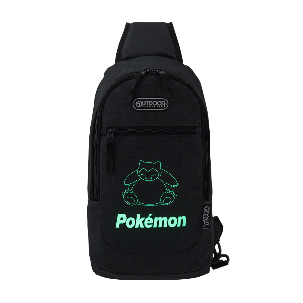 【OUTDOOR】寶可夢Pokemon-夜光卡比獸單肩包-碳灰色 ODGO22O02CL_4