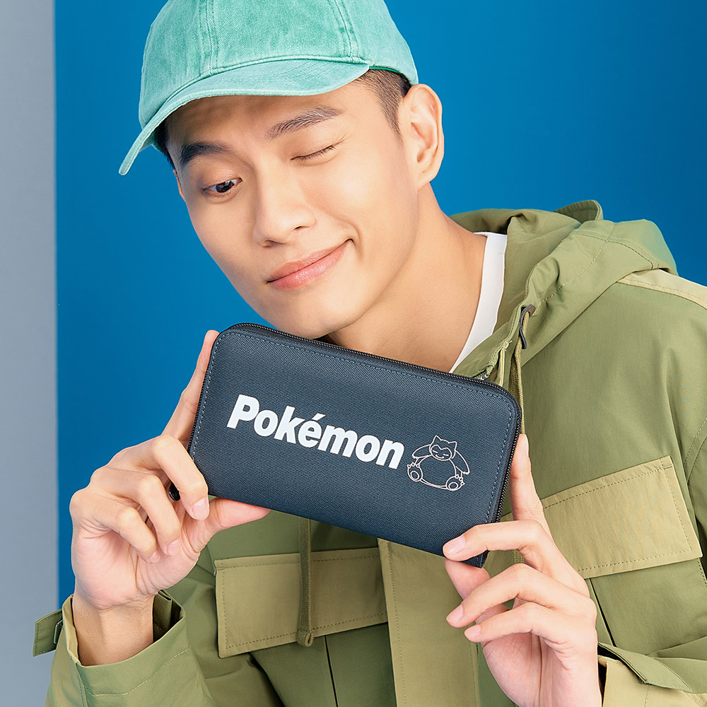 【OUTDOOR】寶可夢Pokemon-夜光卡比獸長夾-碳灰色 ODGO22O04CL_5