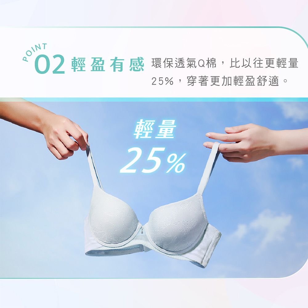 華歌爾-無重力記形 M-LL中低腰平口褲(雲煙紫) VB3654搭配內褲-VS1354V2_9