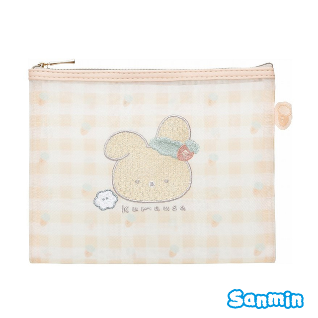 【熊熊兔】紅蘿蔔系列透明感網紗刺繡包_0