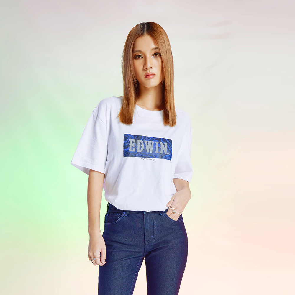 EDWIN｜男裝｜數位煙霧印花短袖T恤