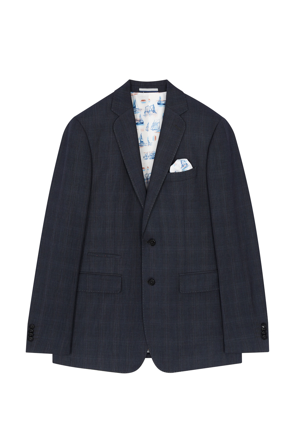 SST&C Gray Check Pattern Slim Fit Suit Jacket | 0112302001  (Outlet)_7