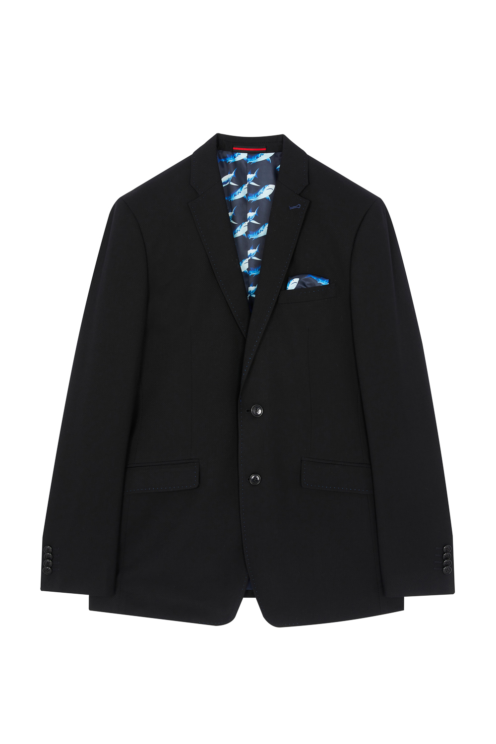 SST&C #Online Exclusive  Black Textured Slim Fit Suit Jacket | 0112302002  (Outlet)_7