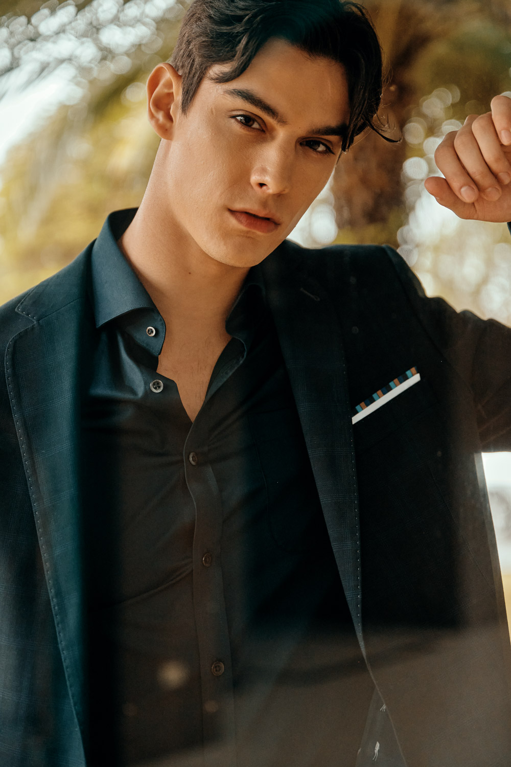 SST&C Black Check Pattern Classic Suit Jacket | 0112302004  (Outlet)_1