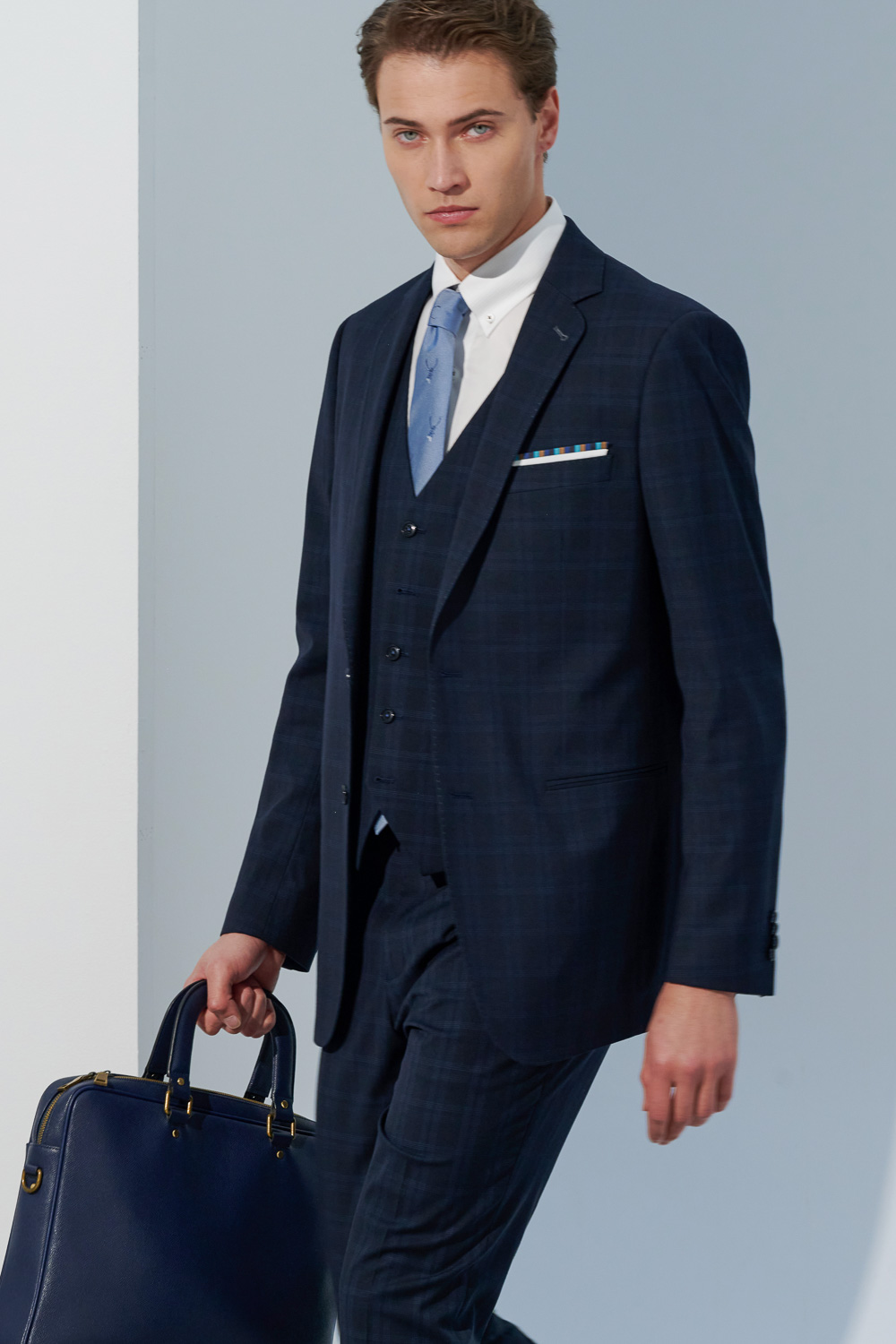 SST&C Black Check Pattern Classic Suit Jacket | 0112302004  (Outlet)_2