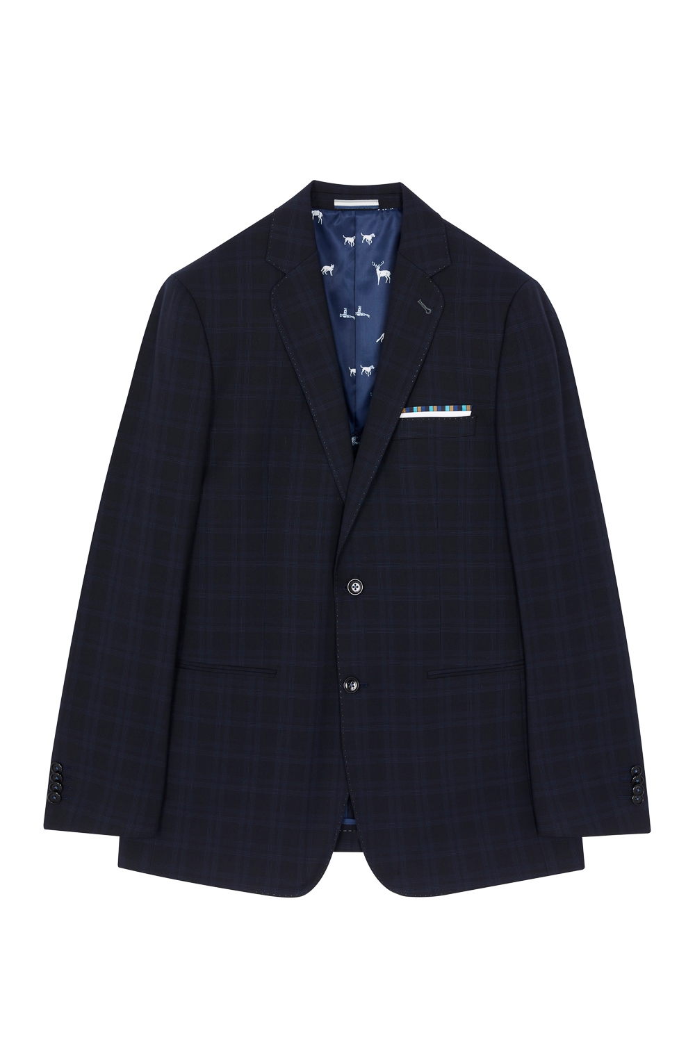 SST&C Black Check Pattern Classic Suit Jacket | 0112302004  (Outlet)_7
