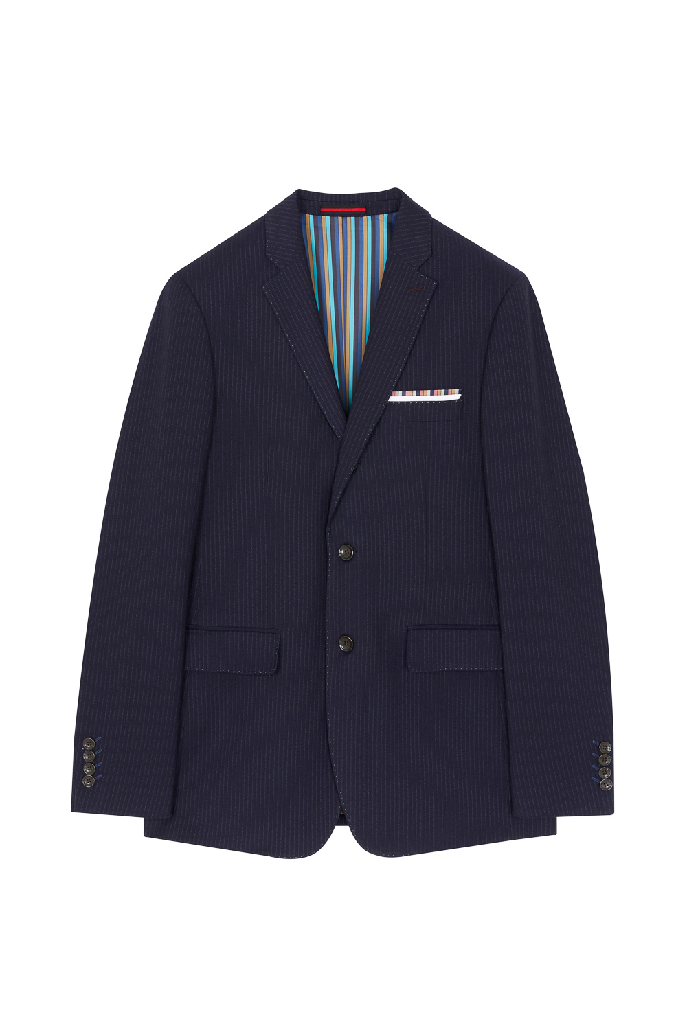 SST&C Navy Striped Pattern Tailor'S Suit Jacket | 0112302005  (Outlet)_7