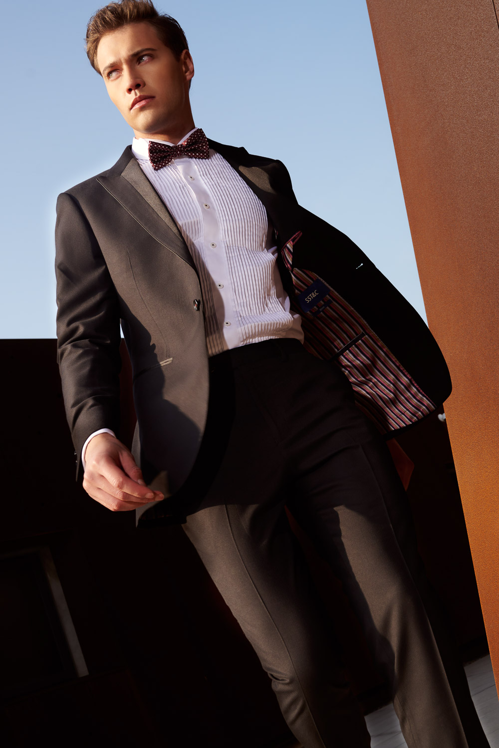SST&C #Online Exclusive  Black Slim Fit Evening Jacket | 0112302008  (Outlet)_0