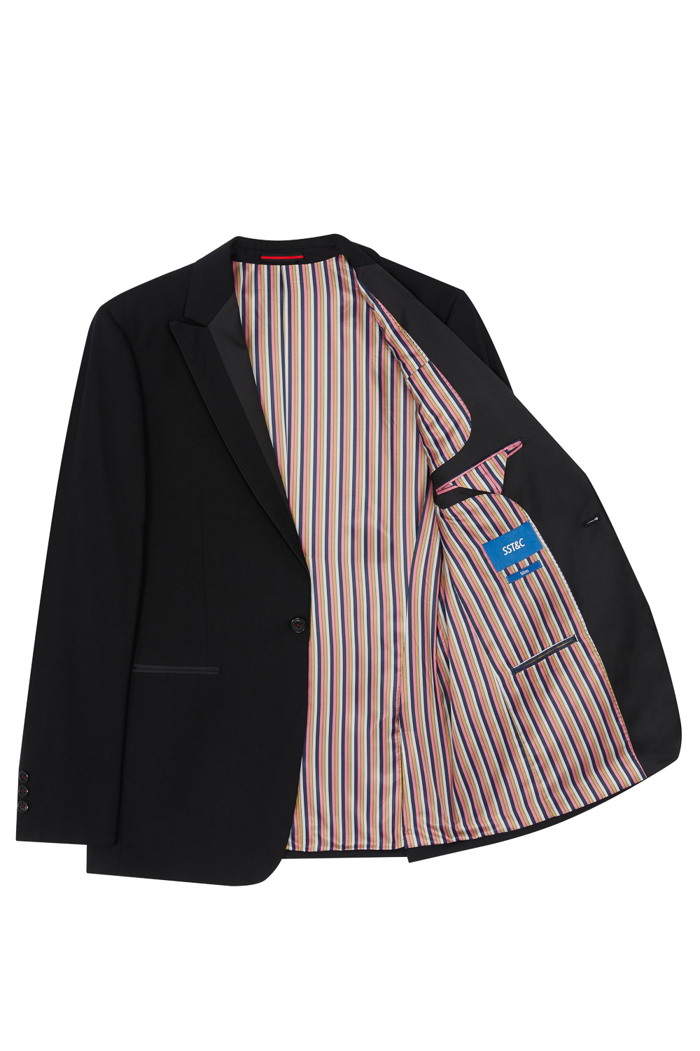 SST&C #Online Exclusive  Black Slim Fit Evening Jacket | 0112302008  (Outlet)_8