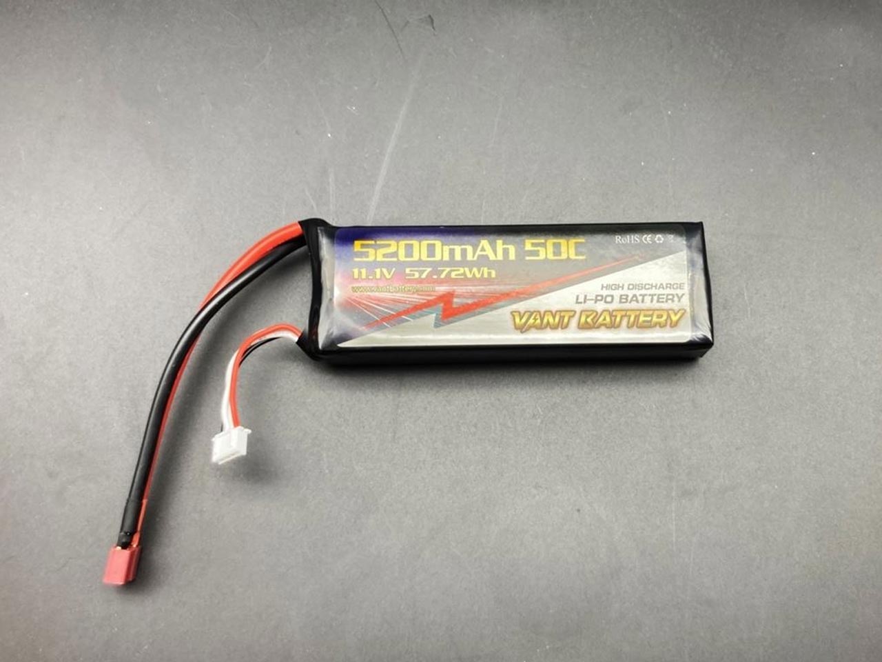 SJ70518 VANT 11.1V 50C 5200mAh 鋰聚電池 (軟殼)  X2
