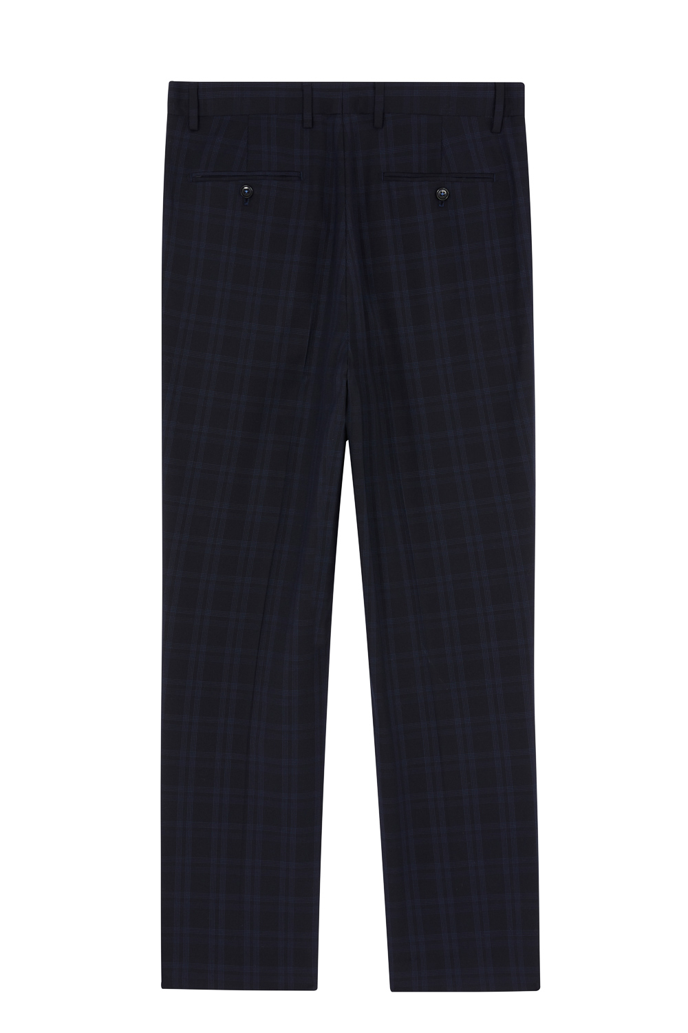 SST&C Black Check Pattern Classic Slim Fit Suit Trousers | 0212302004  (Outlet)_8