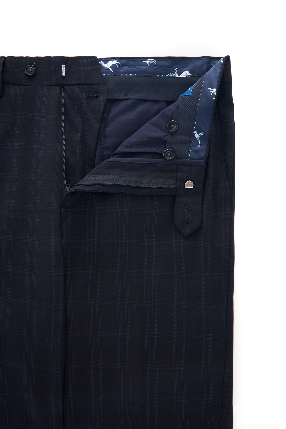 SST&C Black Check Pattern Classic Slim Fit Suit Trousers | 0212302004  (Outlet)_9