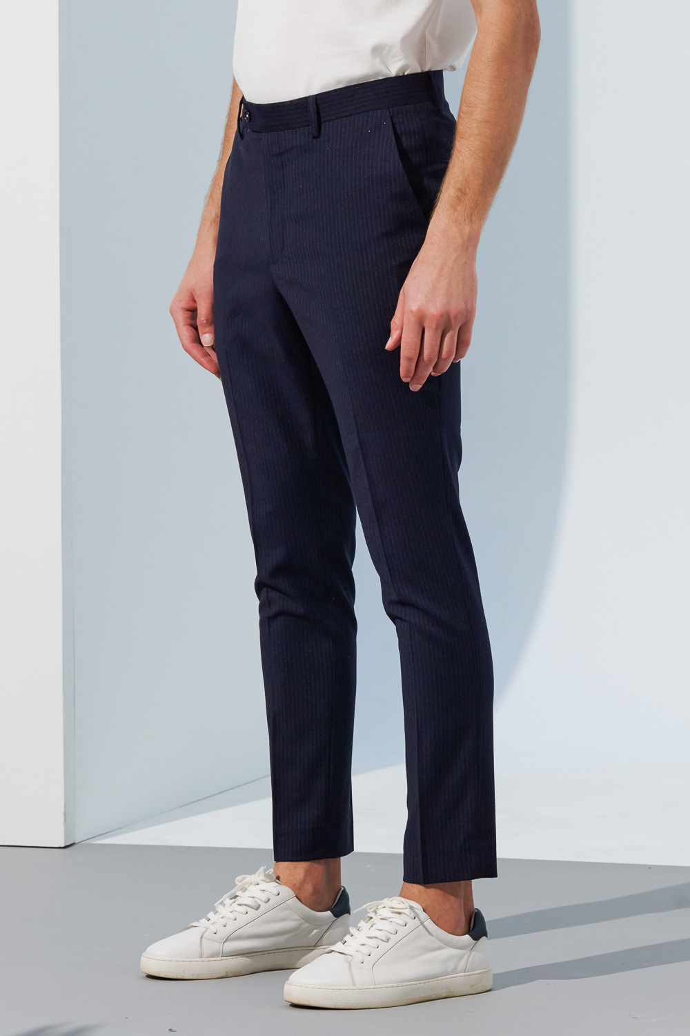 SST&C Navy Striped Pattern Tailor Suit Trousers | 0212302005  (Outlet)_0