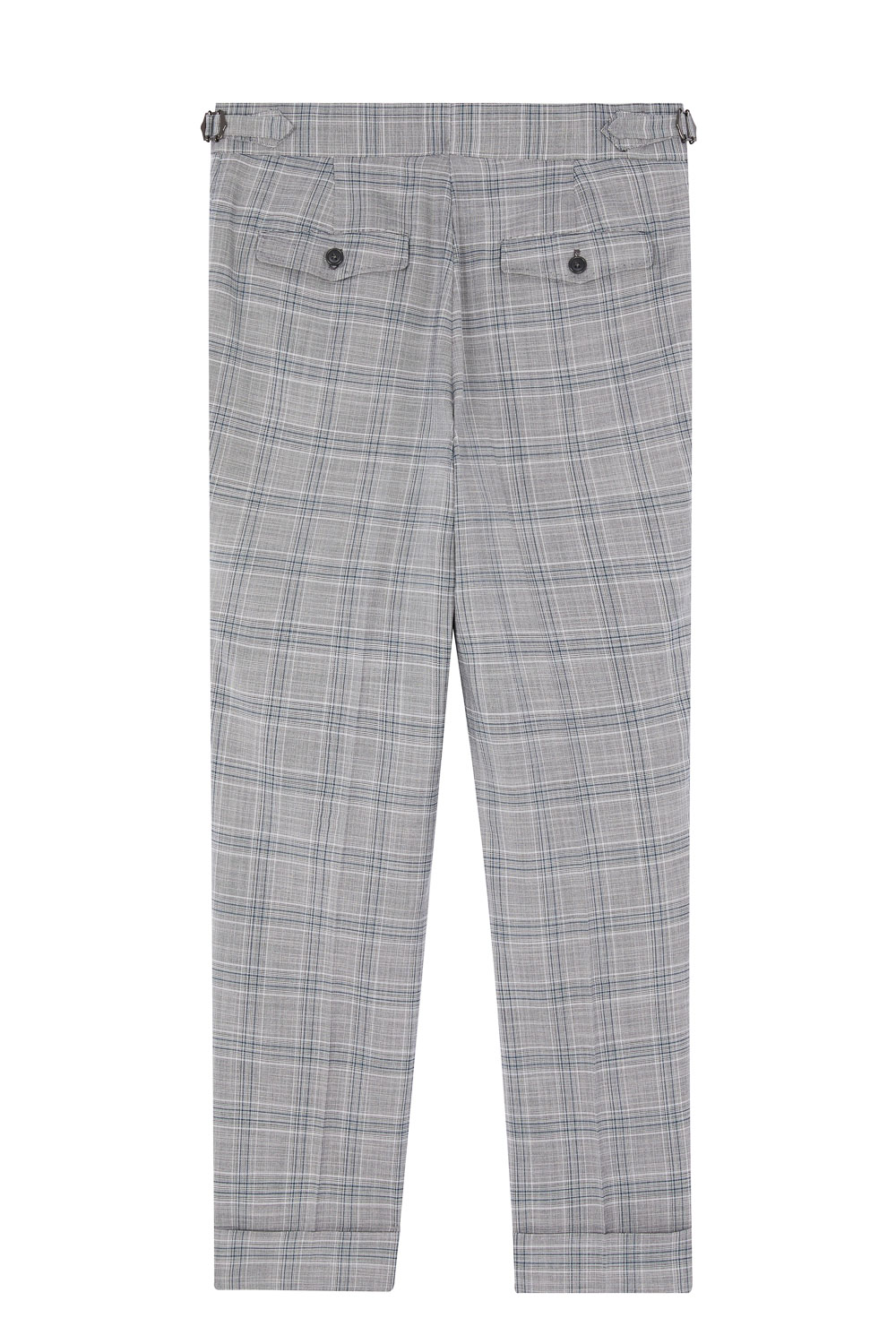 SST&C Light Gray Check Pattern Slim Fit Suit Trousers | 0212302006  (Outlet)_8