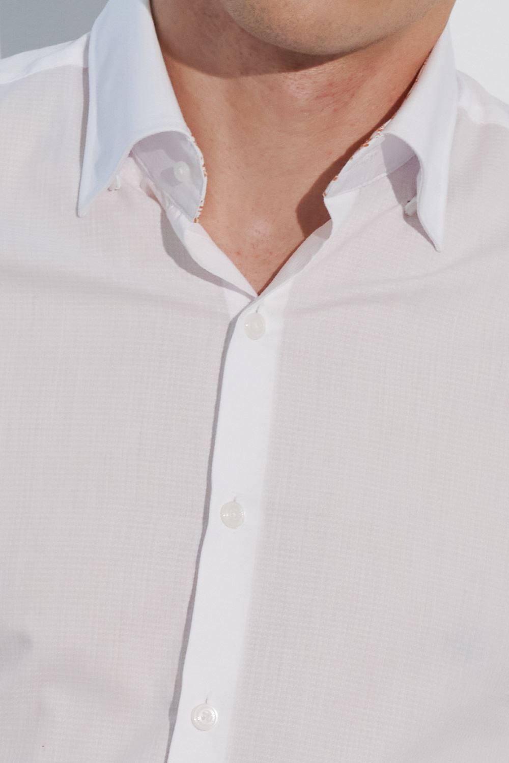 SST&C #Easycare  White Textured Standard Shirt | 0312302003  (Outlet)_6