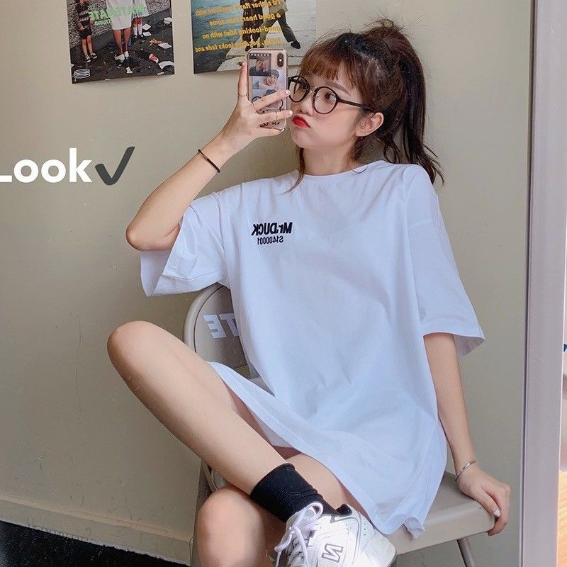 美的漫不經心短袖T_0