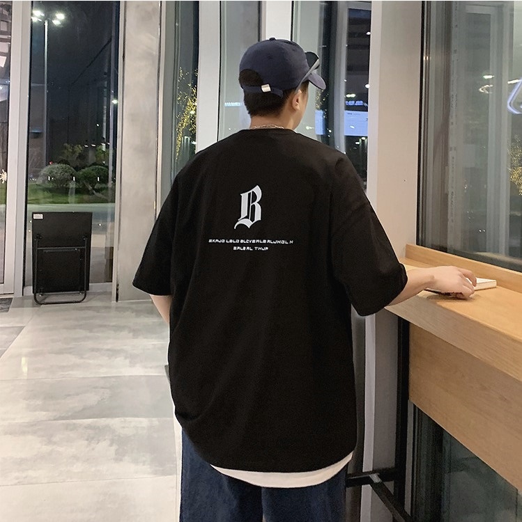B級人生純棉落肩短TEE_0