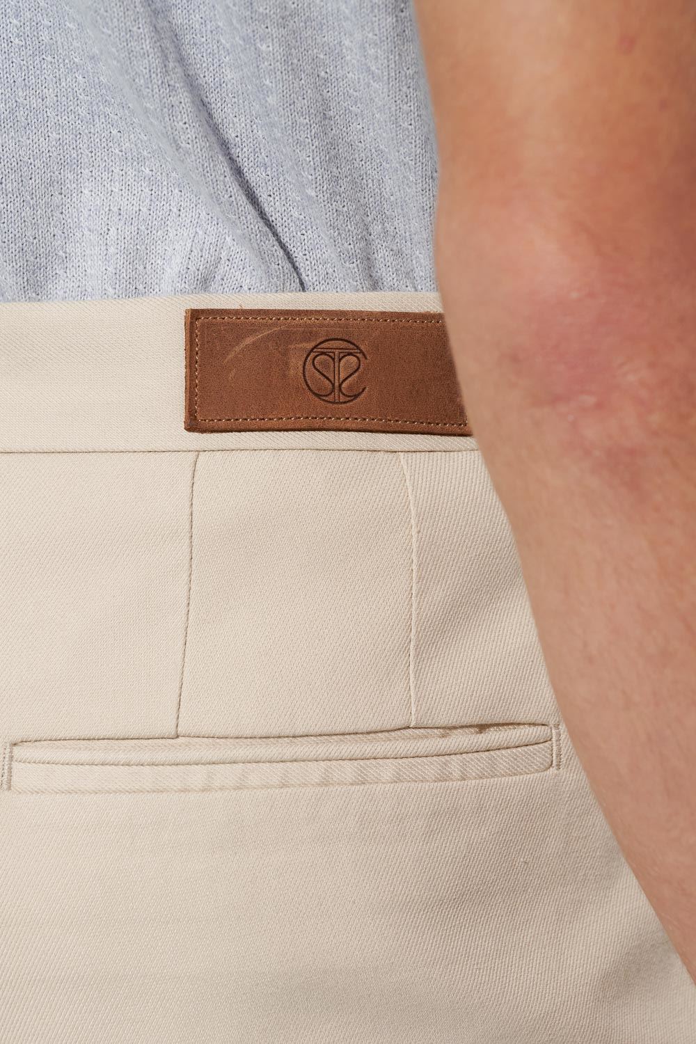 SST&C Ivory Straight Fit Stretch Casual Trousers | 1212302004  (Outlet)_6