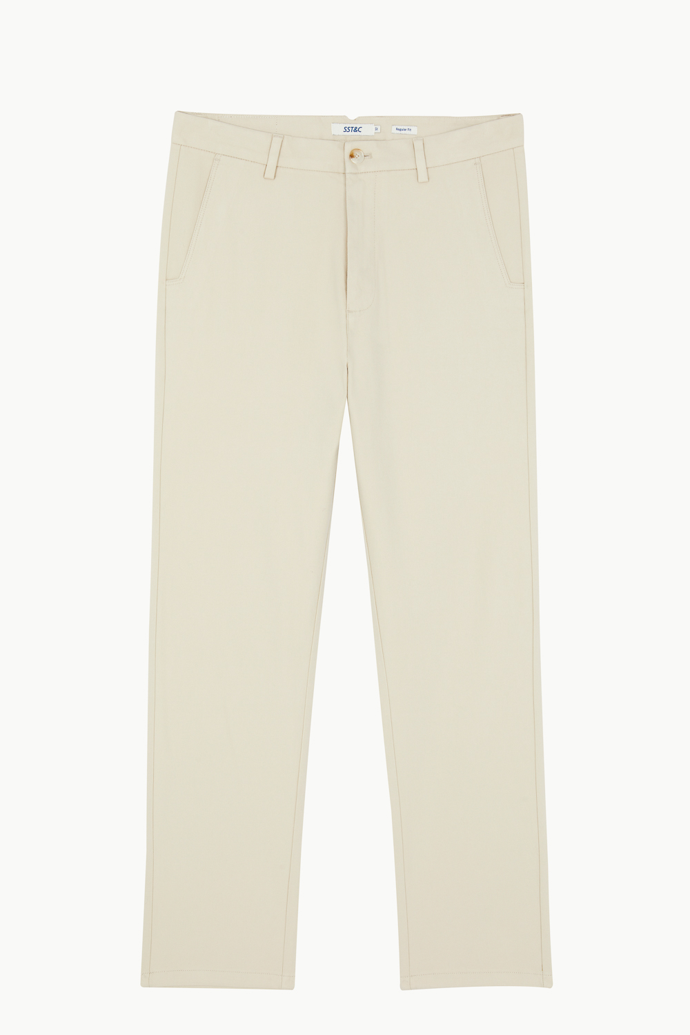 SST&C Ivory Straight Fit Stretch Casual Trousers | 1212302004  (Outlet)_8