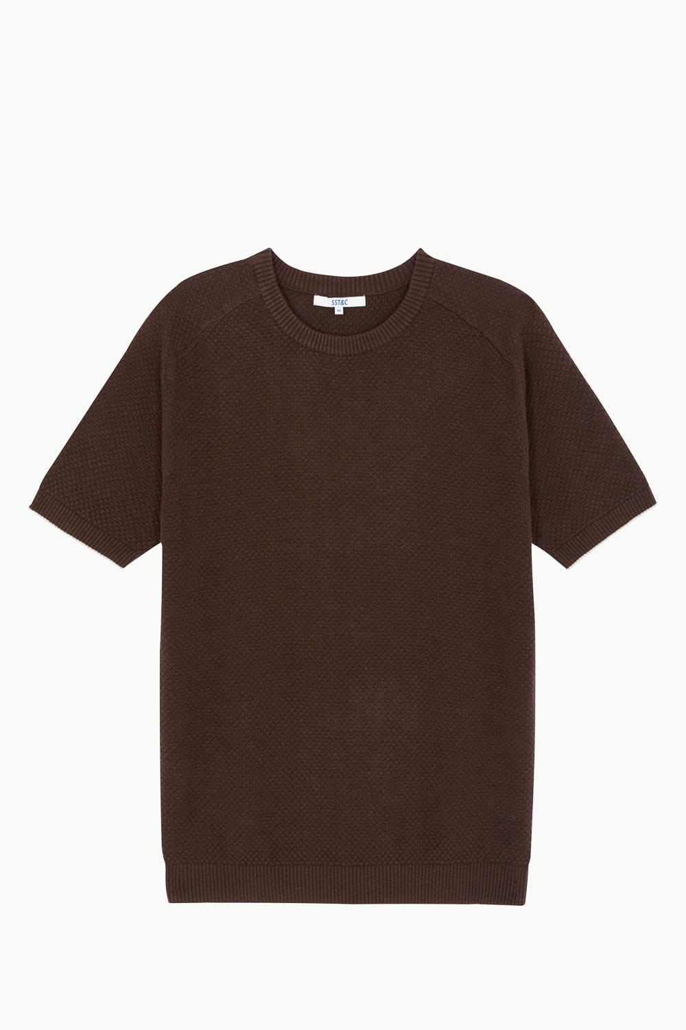 SST&C Cocoa Brown Cotton Crew Neck Sweater | 1112302005  (Outlet)_7