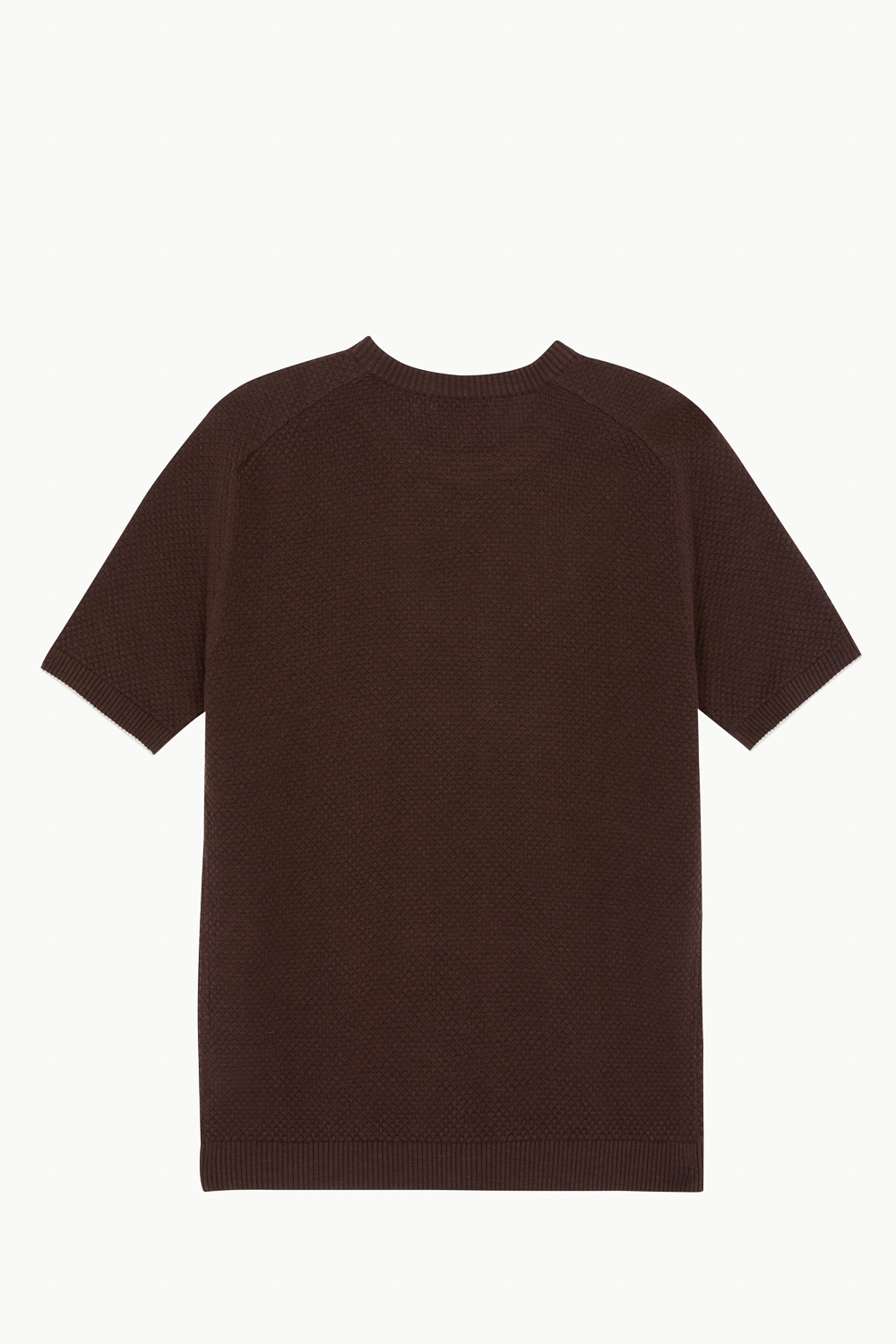 SST&C Cocoa Brown Cotton Crew Neck Sweater | 1112302005  (Outlet)_8