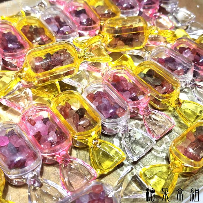【土桑】尖晶石琥珀糖原礦-糖果盒組/飛碟盒組 ~穩定肉體能量，強化所有器官 尖晶石原礦_2