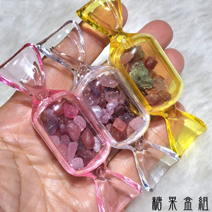 【土桑】尖晶石琥珀糖原礦-糖果盒組/飛碟盒組 ~穩定肉體能量，強化所有器官 尖晶石原礦_4