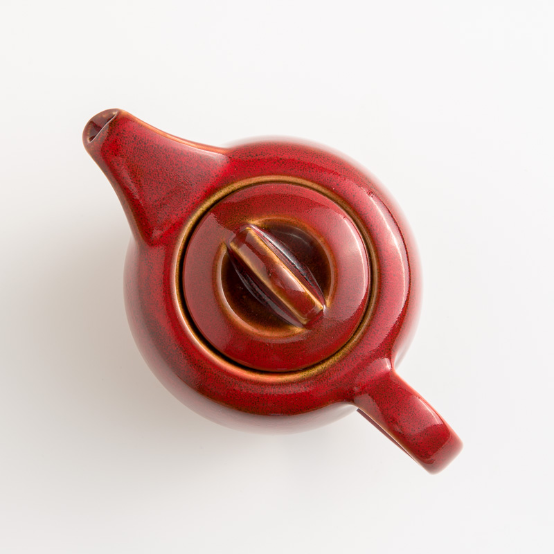 WAGA 新東方 450ML 陶瓷茶壺│紅│單品_2