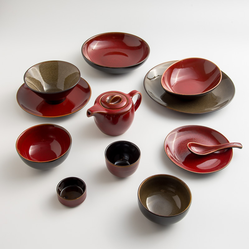 WAGA 新東方 450ML 陶瓷茶壺│紅│單品_3
