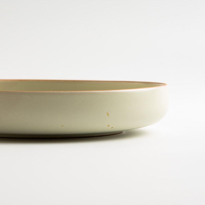 Silent Forest 20cm Wood Fired Ceramic Deep Bowl | Beige_1