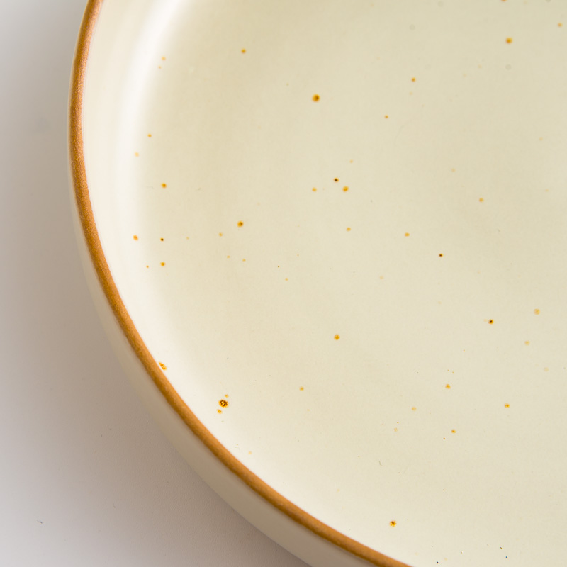 Silent Forest 20cm Wood Fired Ceramic Deep Bowl | Beige_2