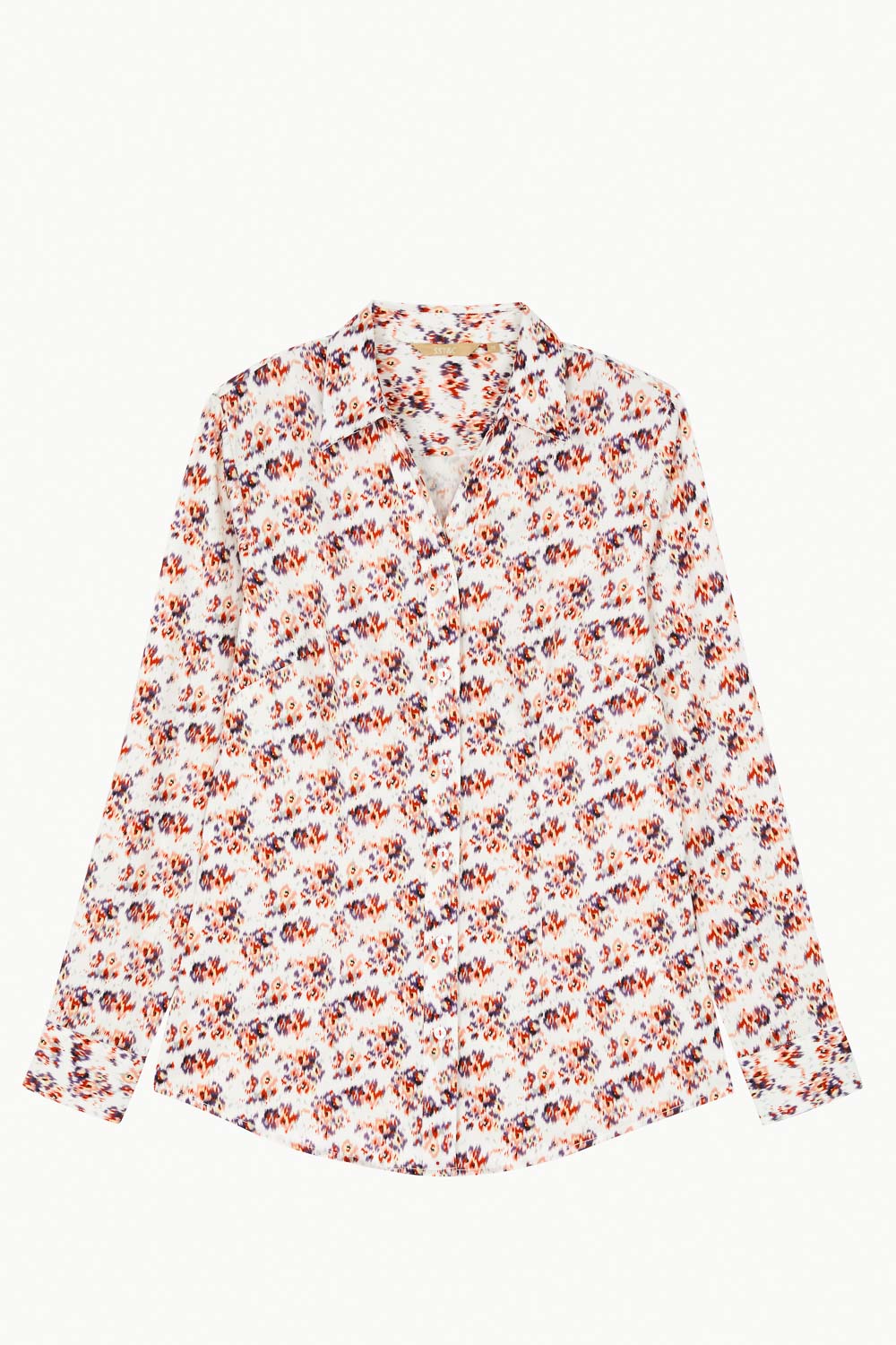 SST&C Abstract Print V-Neck Slim Fit Shirt | 7562302003  (Outlet)_7