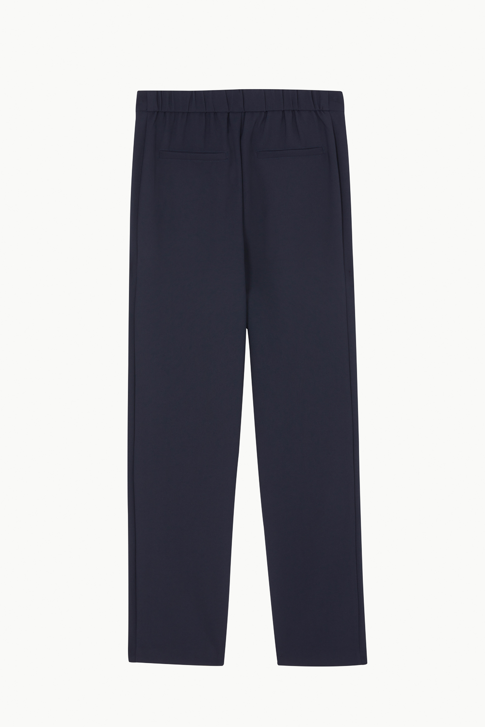 SST&C Dark Blue Mid-Waist Slit Flared Trousers | 8262302003  (Outlet)_9
