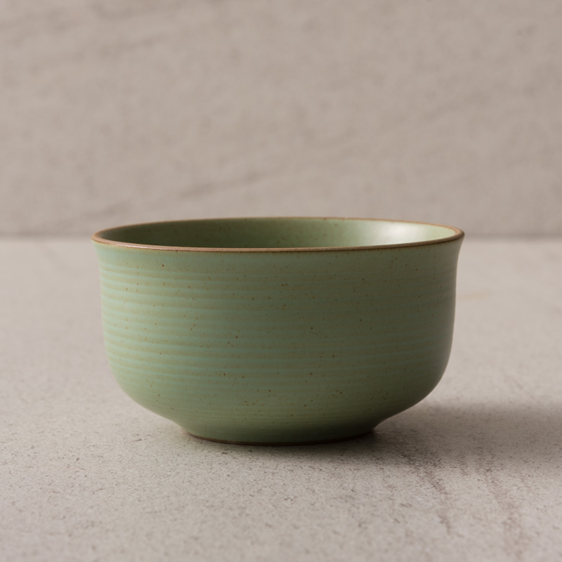 WAGA 旋紋漣漪 13cm 陶瓷碗｜綠｜單品_1
