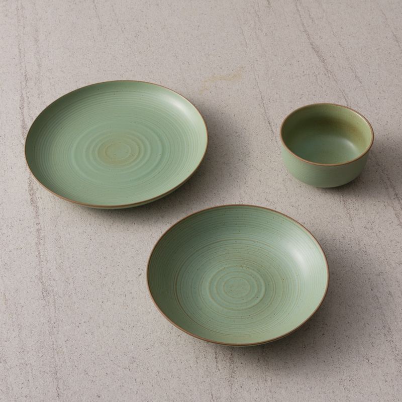 Ice Crack 23cm Ceramic Plate_4