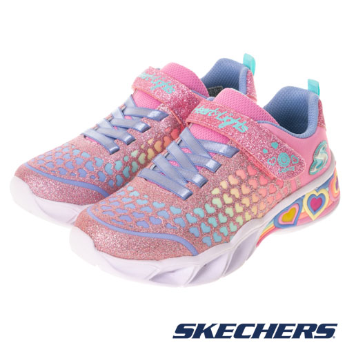 SKECHERS 女童系列燈鞋 SWEETHEART LIGHTS - 302312LPKMT_0