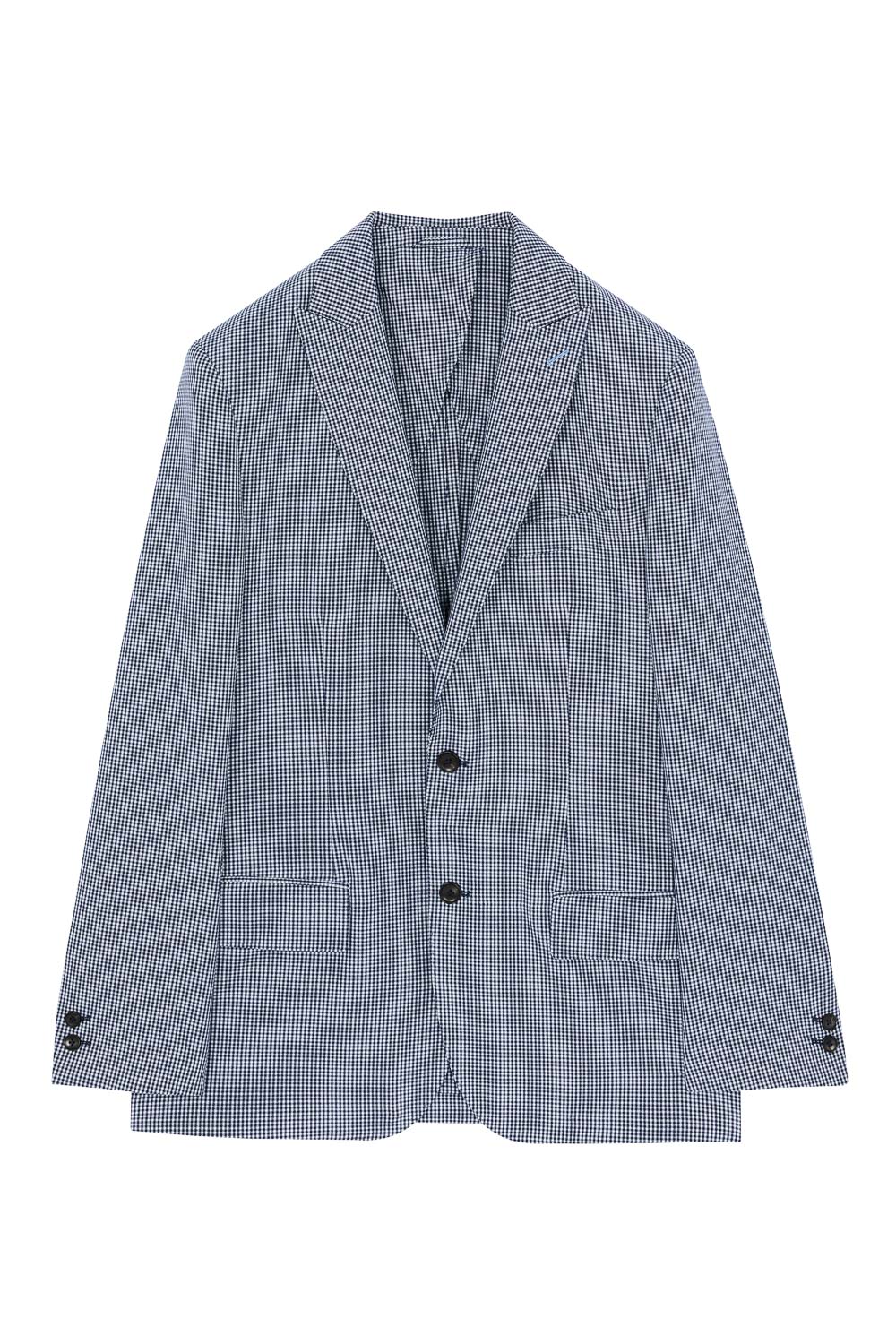 SST&C Sky Blue Houndstooth Casual Suit Jacket | 0612303003  (Outlet)_8