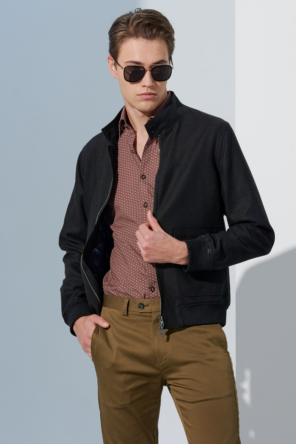SST&C Black Bomber Jacket | 0612303009  (Outlet)_0