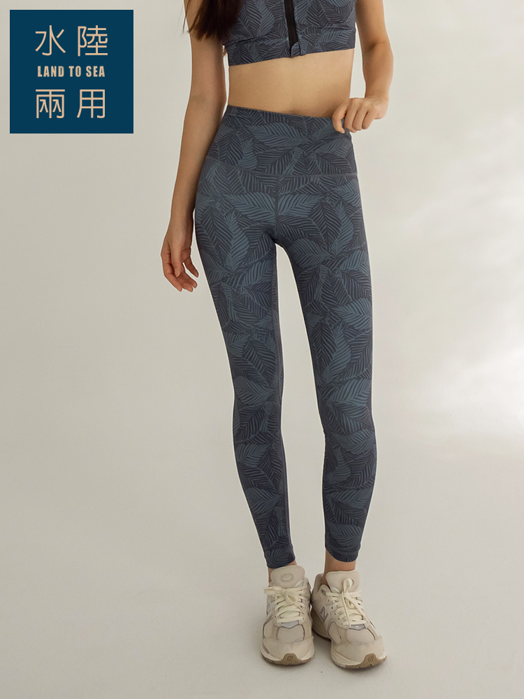 絕版品▸印花高腰九分運動長褲水陸兩用24吋Lead To Sea-月脈VCstyle3615129_0